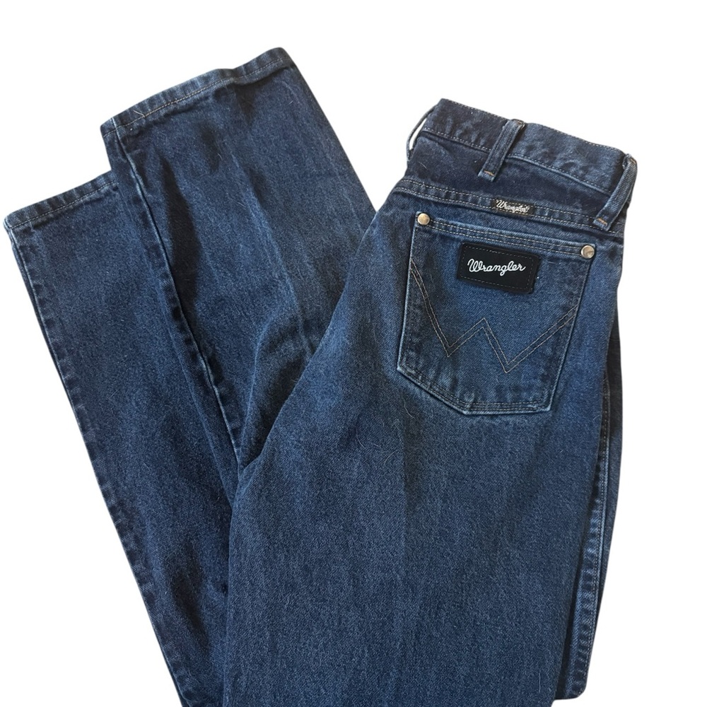 Wrangler Men's Dark Wash Denim Western Blue Jeans 31x32